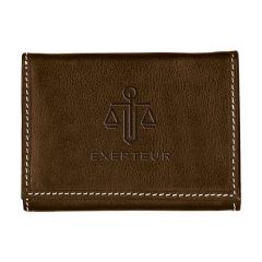 Andrew Philips Contrast Stitch Tri-Fold Wallet