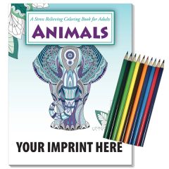Animals Stress Relieving Coloring Book - Relax Pack