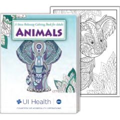 Animals Stress Relieving Coloring Book For Adults