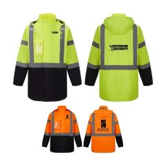 Ansi Class 3 Water Resistant Safety Parka W/ Detachable Hood