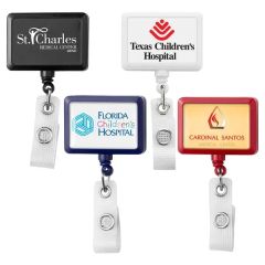 Anti-Microbial Jumbo Rectangle Badge Reel