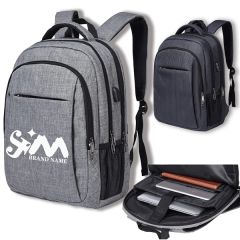 Anti Theft Simple Slim Travel Backpacks With Charging Port