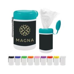 Antibacterial Wet Wipes In Vibrant Containers