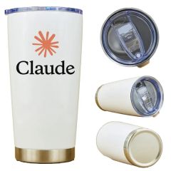 Apex 20 Oz Glossy White Double Wall Tumbler