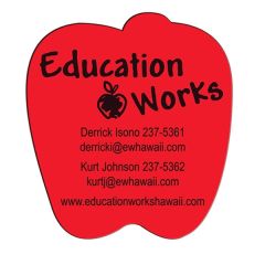Apple Paper Window Sign Approximately 8 Inch X 8 Inch