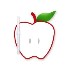 Apple Shape Wipe Off Board