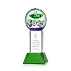 Aquarius Award On Stowe Base - Green