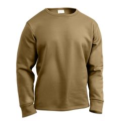 Ar 670-1 Coyote Brown E.c.w.c.s. Poly Crew Neck Top