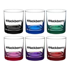 Aristocrat 10.5 Oz Arc Whiskey Rocks Glass With Colors