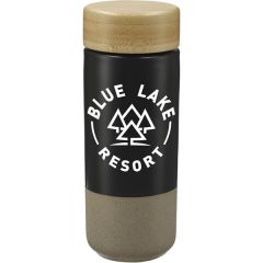 Arlo Ceramic Tumbler With Bamboo Lid 11oz