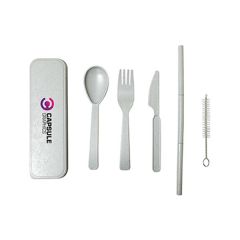 Artesia Wheat Fibre Utensil Set In A Case