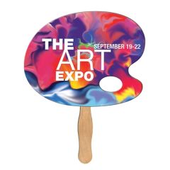 Artist's Pallet Hand Fan