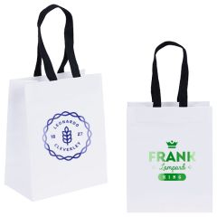 Ash - Woven Handle White Eurotote - Foil Print