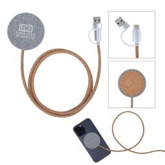 Ashford 10W rPET & Cork Wireless Charging Pad