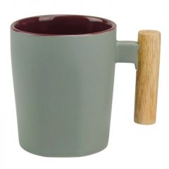 Asobu Wood Handle Ceramic Coffee Mug