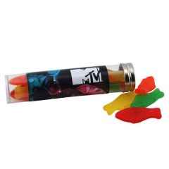 Assorted Fish In A 6 Inch Plastic Tube With Metal Cap