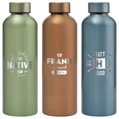 Astrid Recycled Aluminum Metallic Bottle - 24 Oz - Laser