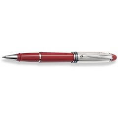 Aurora Ipsilon Sterling Silver Cap/Red Barrel Rollerball Pen
