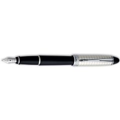 Aurora SS Cap Quadra Pattern Resin Barrel Fountain Pen