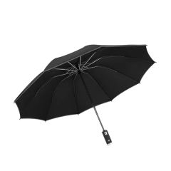 Automatic Umbrella With LED Flashlight and Reflective Tape
