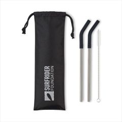 Aviana Poppy 2-Pack Stainless Straw Set