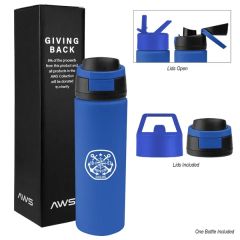 AWS 24 Oz Pop Sip Recycled Stainless Steel Bottle Kit
