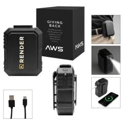 AWS UL Listed 5000 MAh Power Bank And Fan With Clip