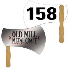 Ax/Hatchet Auction Hand Fan Full Color