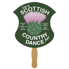 Badge Hand Fan Full Color