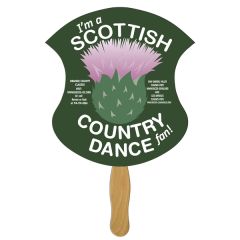 Badge Hand Fan Full Color 1 Side