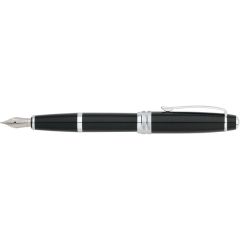 Cross Bailey Black Lacquer Fountain Pen / Medium Stainless SS Nib
