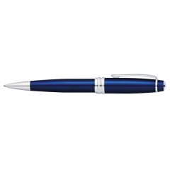 Cross Bailey Blue Lacquer Ballpoint Pen With Chrome Appointments