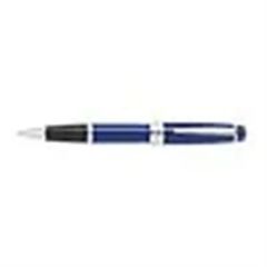 Cross Bailey Blue Lacquer Rollerball Pen With Chrome Appointments