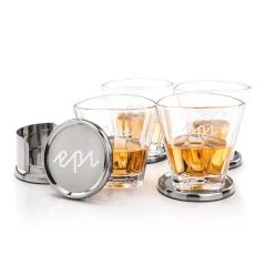 Baldoni Coasters & Millwood On-The-Rocks Set