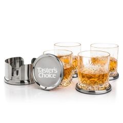 Baldoni Coasters & Park Lane On-The-Rocks Set
