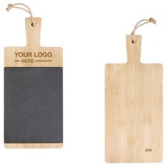 Bamboo And Slate Charcuterie Cutting Board