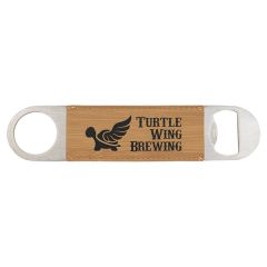 Bamboo Leatherette Bottle Opener