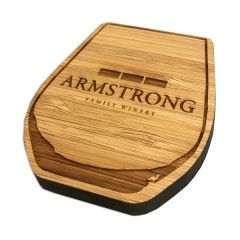Bamboo Magnet - Laser Etched With Strong Disc Magnet