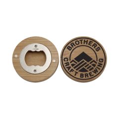 Bamboo Magnetic Bottle Opener