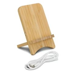 Bamboo Phone Holder Wireless Charger