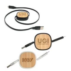 Bambooretract 4-In-1 Charging Cable