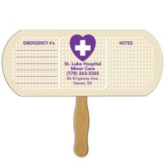 Band Aid/Pill Fast Hand Fan - 1 Day