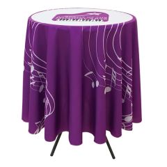 Bar-Height Round Throw With 33.25 Inch Overhang