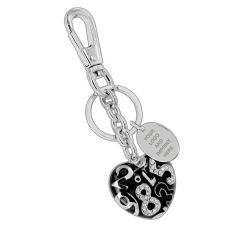 Baroness Heart Shaped Purse Charm and Key Chain
