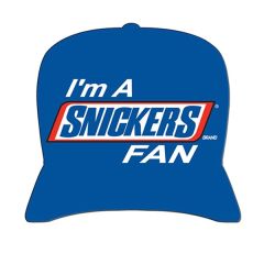 Baseball Cap Paper Window Sign Approximately 8 Inch X 8 Inch