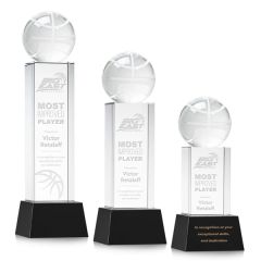 Basketball Award On Belcroft Base - Black