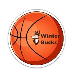 Basketball Shaped Notekeeper Magnet 35 MIL