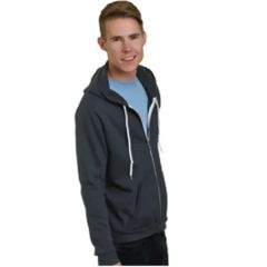 Bayside Unisex USA-Made Full-Zip Fleece Hoodedsweatshirt