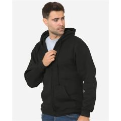 Bayside Unisex USA-Made Full-Zip Hooded Sweatshirt