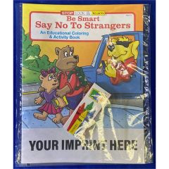 Be Smart, Say No To Strangers Coloring Book Fun Pack